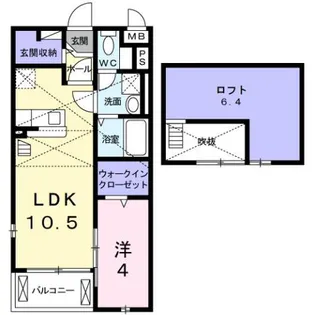 セレノブリッサ【2階】の間取り