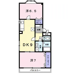 グラン・プエンテ・セルカ西町【2階】の間取り