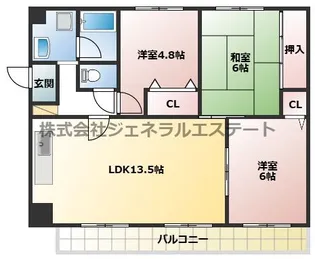 ルーラルハイツ廣【302号室】の間取り