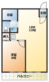 松栄畷ハイツ【4階】の間取り