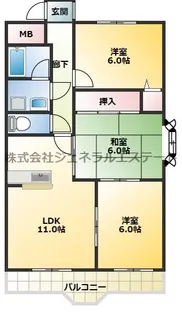 ベルドミール【501号室】の間取り
