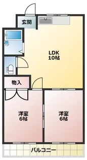 シリウス四條畷【3階】の間取り