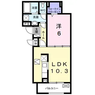 ブローテ【1階】の間取り