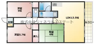 サザンクロス【3階】の間取り