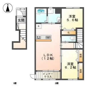 コンフォートロジェ【2階】の間取り