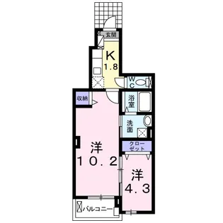 モデッサ司(つかさ)【1階】の間取り