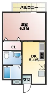 コンフォート【201号室】の間取り