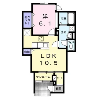 ラ・ヴィータ南門真Ⅰ【1階】の間取り