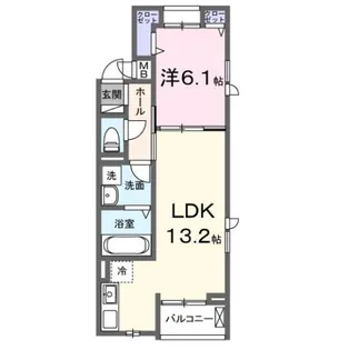 クオーレ Ⅲ【3階】の間取り