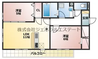 Grand Reflet A棟【1階】の間取り