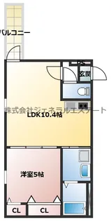 フジパレス大和田Ⅲ【102号室】の間取り