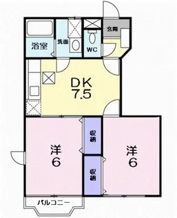 オリーブ長尾【1階】の間取り
