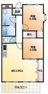 メゾン・ド・エルGE【4階】の間取り