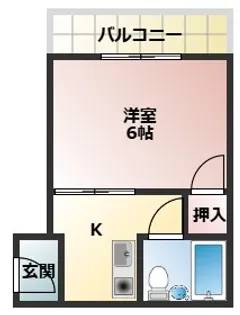 シャルマン南野【3階】の間取り