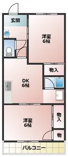 KBC四條畷ハイツ【306号室】の間取り