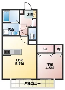 グレイスワン【1階】の間取り