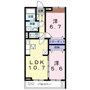 グランコリーヌ【1階】の間取り