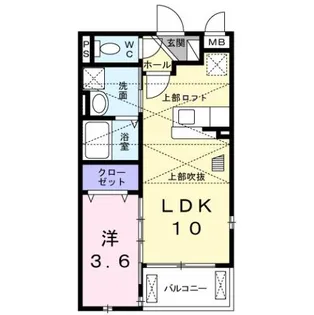 イースト Ⅰ【2階】の間取り