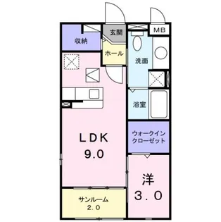 エミネンスムラカワⅡ【1階】の間取り