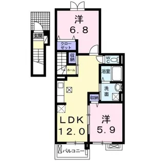 Villa ETERNO【2階】の間取り