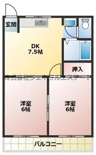 オスカー桜木A【3階】の間取り