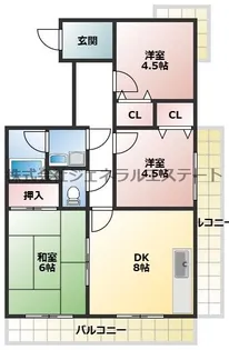 ラポール・ド・ジュン【301号室】の間取り