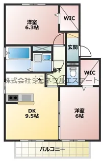 アムール【1階】の間取り