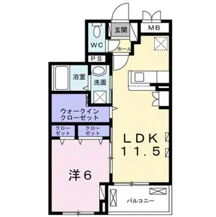 藤阪東レジデンス八弘【4階】の間取り