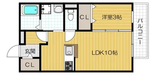 フローラル星田【203号室号室】の間取り