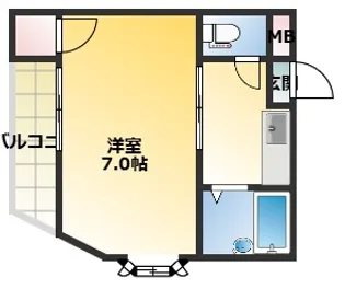 クワイエット四條畷【3階】の間取り