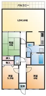 PHOENIX COURT 交野Ⅰ【5階】の間取り
