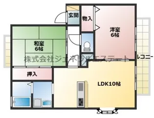 サンマリオA棟【202号室】の間取り