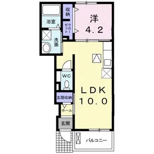 プラシード【1階】の間取り