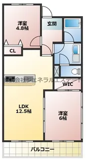 レーベン・くすのき【403号室】の間取り