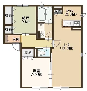 estrela【102号室号室】の間取り