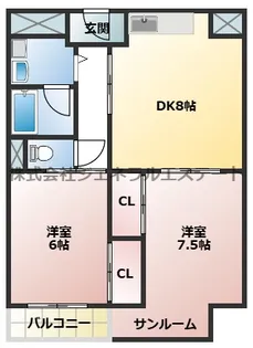シティーライフ橋本【4階】の間取り
