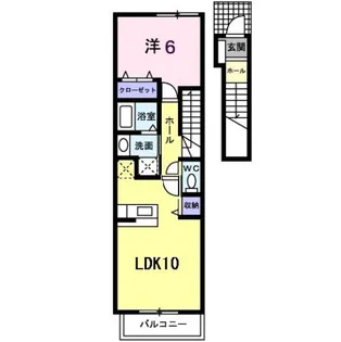 ノーブルツカサチ【2階】の間取り
