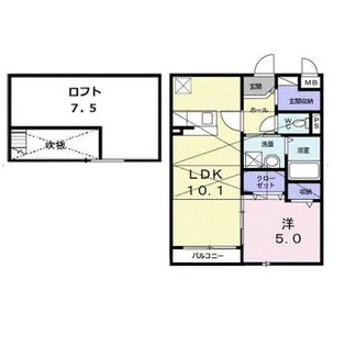 ライゼ諸福【2階】の間取り