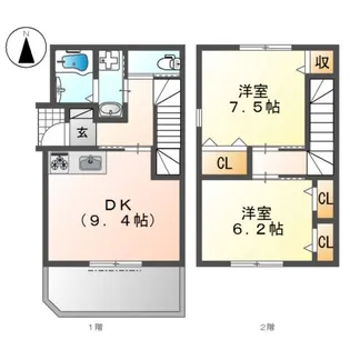ビエンフェ【1階】の間取り
