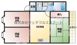 寿ハイツ【2階】の間取り