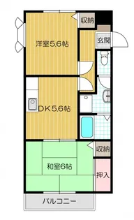 メゾンデフェエリク【203号室号室】の間取り