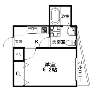 フルグランテ馬場町【204号室号室】の間取り