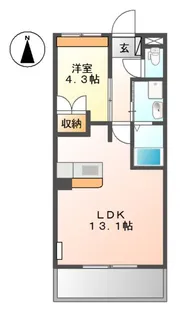 ブルーバード【1階】の間取り