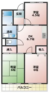 グランドヴィラ香里【903号室】の間取り