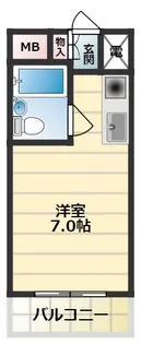 フェルティ・シャトー守口【206号室】の間取り