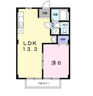 グリーンハイツカワムラ【1階】の間取り