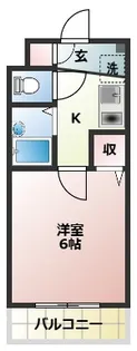 フリーディオ寝屋川【1階】の間取り