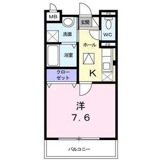 プラシード カーサⅠ【1階】の間取り
