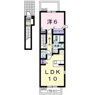ハーモニーヴィレッジ池田【2階】の間取り