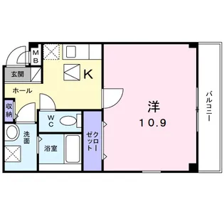 ヴァルムハイツ【1階】の間取り